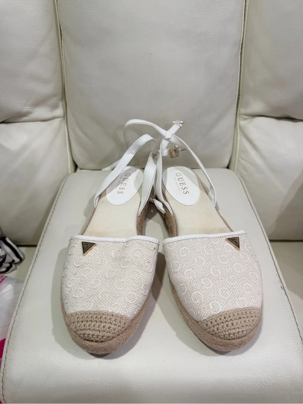 Guess white espadrille